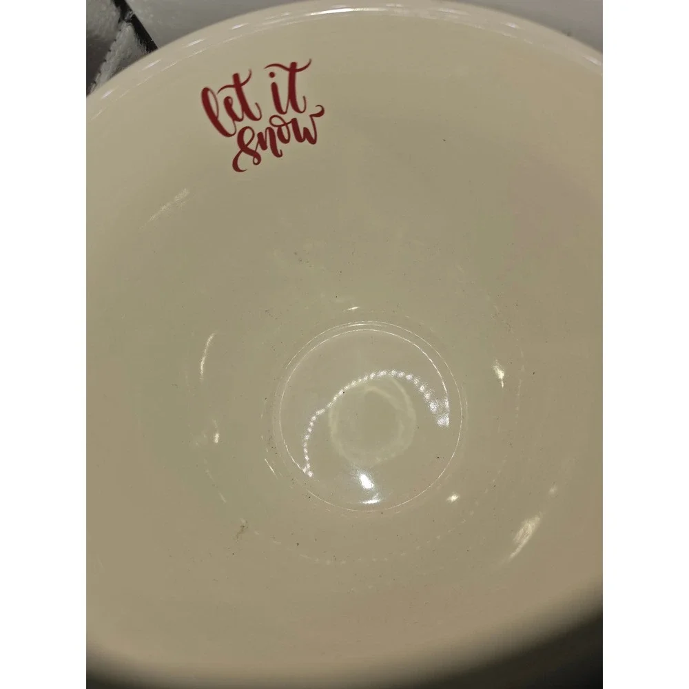 The Bake Shop by Masterclass Let It Snow Snowflake Mixing Bowl with Pour Spout